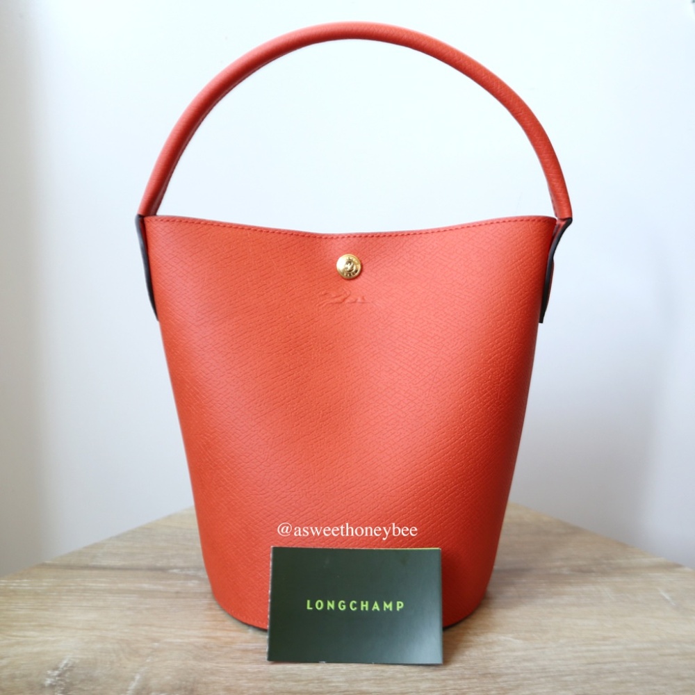 *NEW* LONGCHAMP ÉPURE S BUCKET BAG - ORANGE